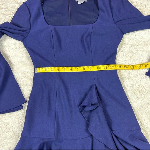 Finders Keepers blue drop waist ruffle dress, size small - Picture 6 of 9